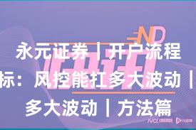 永元证券｜开户流程关键指标：风控能扛多大波动｜方法篇