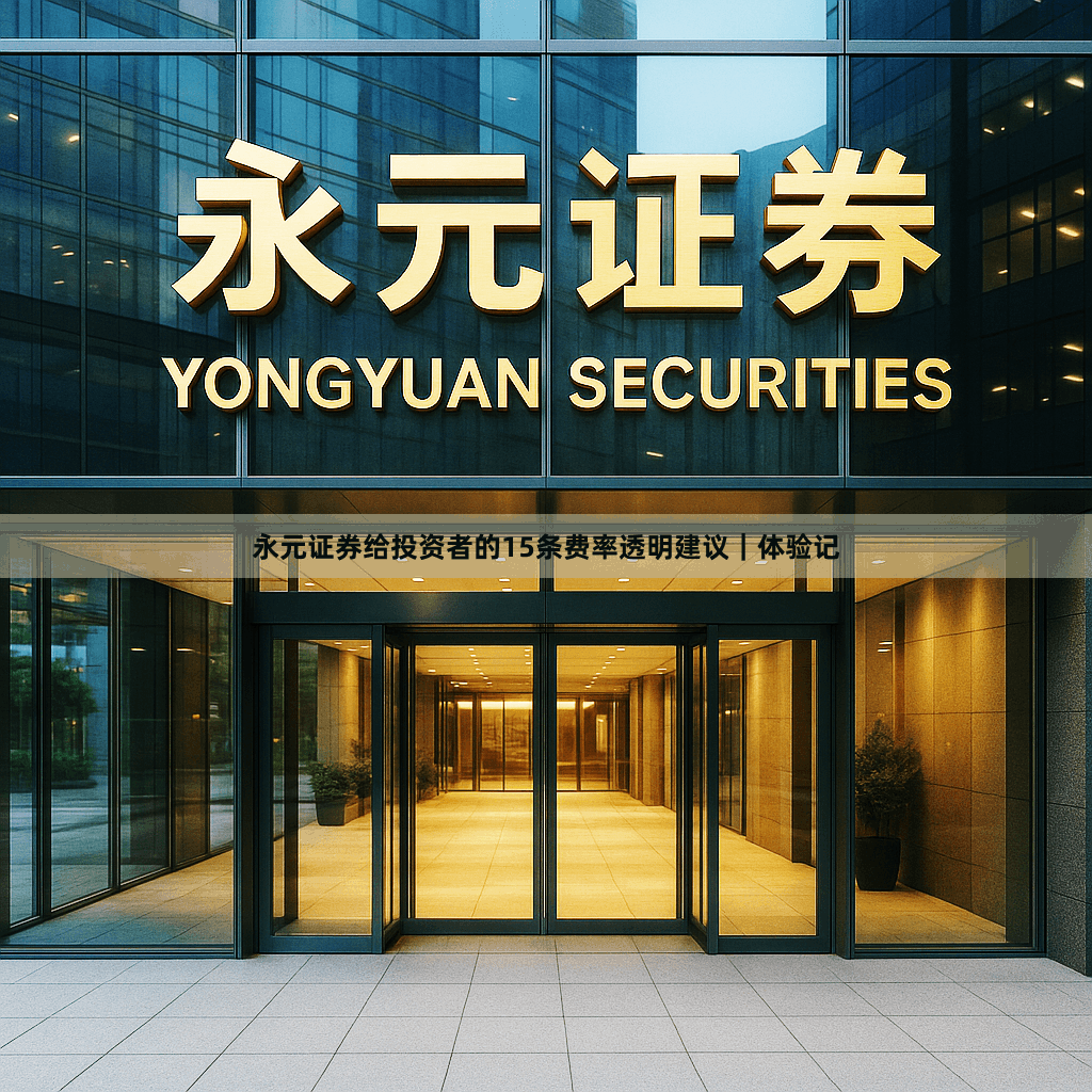 永元证券给投资者的15条费率透明建议｜体验记