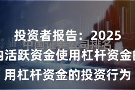 投资者报告：2025年以来场内活跃资金使用杠杆资金的投资行为